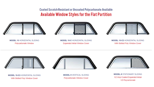 Setina Flat Panel Partitions For 2017-2023 Ford F250-F550